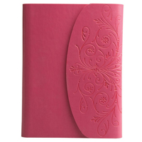 foldover style journal with green textured leather cover